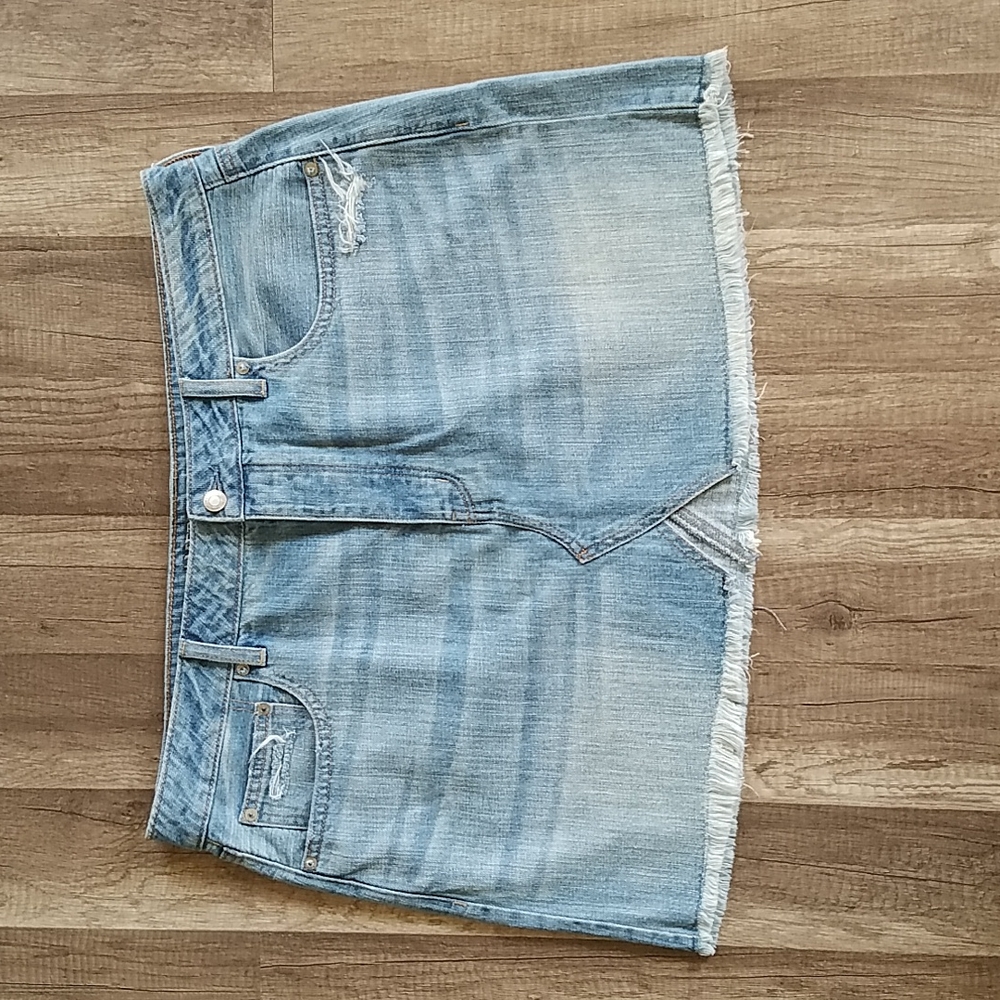 American Eagle Outfitters Light Blue Denim Mini Skirt